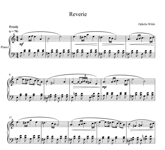 reverie - Piano Sheet Music