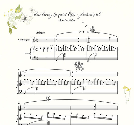 slow living (a quiet life) - Piano Sheet Music