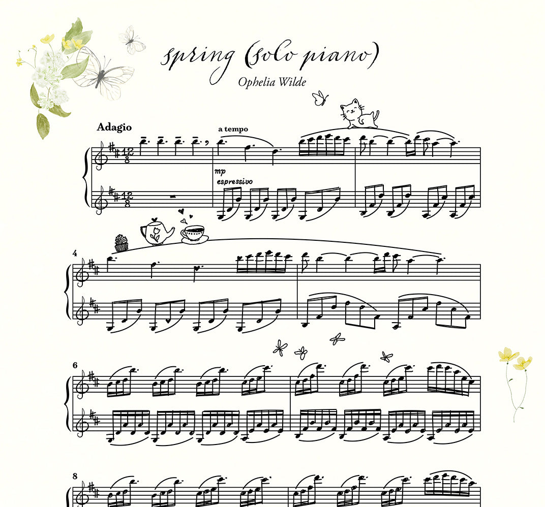 spring (piano solo version) - Piano Sheet Music