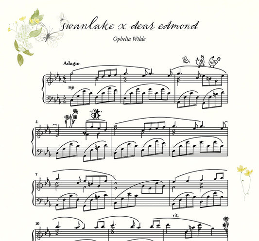 swanlake x dear edmond - Piano Sheet Music